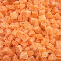 供應優質速凍紅蘿卜粒 產品規格6X6MM 配肉作食品餡料25公斤/包